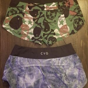 Constantly Varied Gear Women's Athletic Shorts - Camouflage and Tie-Dye